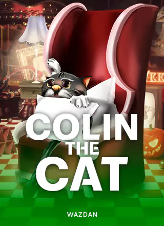 ภาพหน้าจอเกมสล็อตแมว Colin the Cat แสดงสัญลักษณ์และวงล้อแบบคลาสสิก
